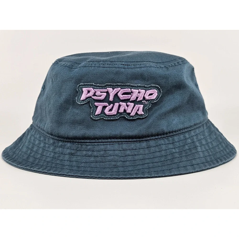 Psycho Tuna Teal Bucket Hat One Size Cotton Patch Logo New